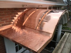 Curved Canopy and Flashing