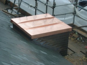 Standing Seam Capped Chimney