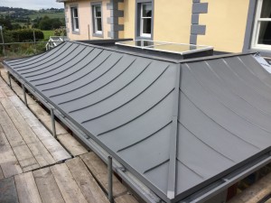 Curved Zinc Roof - VM Zinc Quartz Plus